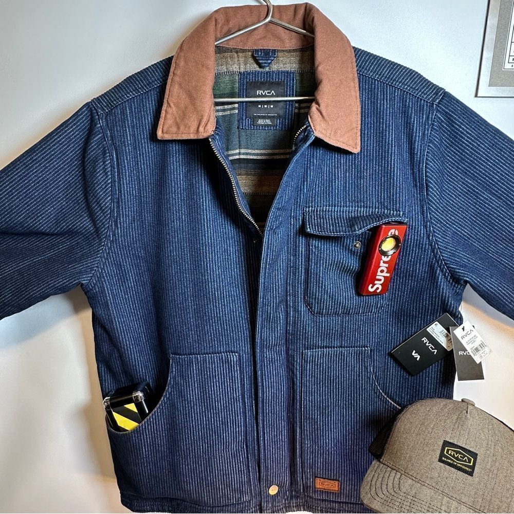 RVCA® | CHAINMAIL PLUS JACKET & HAT | COMBO | Mens M | NWT